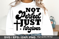 Christian Easter SVG Design - Not perfect just forgiven Product Image 5