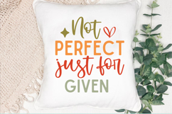 Not Perfect Just Forgiven SVG, Christian Quote SVG Product Image 2