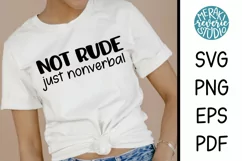 Woman wearing a shirt for nonverbal autism awareness.