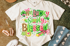Retro Not Lucky Simply Blessed PNG, St Patrick's Day PNG Product Image 5