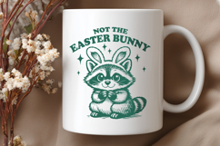 Not The Easter Bunny SVG PNG Funny Raccoon Easter Design Product Image 3