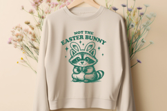 Not The Easter Bunny SVG PNG Funny Raccoon Easter Design Product Image 2