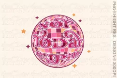 not today cupid PNG, Retro Valentines sublimation design Product Image 2