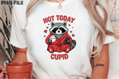 Not Today Cupid Raccoon Valentine PNG Product Image 2