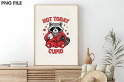 Not Today Cupid Raccoon Valentine PNG Product Image 3