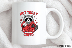Not Today Cupid Raccoon Valentine PNG Product Image 4