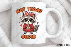 Not Today Cupid Raccoon Valentine's Png Product Image 4