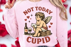 Not Today Cupid PNG, Valentine Cupid PNG,Sassy Valentine PNG Product Image 8