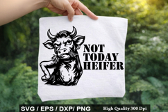 Not today heifer - Heifer SVG Design Product Image 1