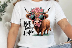 Not Today Heifer Sublimation Product Image 4