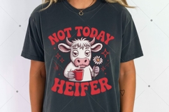 Not Today Heifer PNG, Coffee lover, Highland Cow Png, Funny Product Image 6
