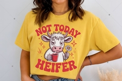 Not Today Heifer PNG, Coffee lover, Highland Cow Png, Funny Product Image 7