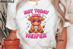Not Today Heifer Highland Cow PNG Product Image 2