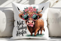 Not Today Heifer Sublimation Product Image 3