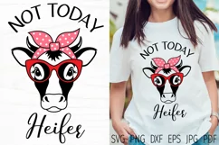 Funny cow with bandana glasses