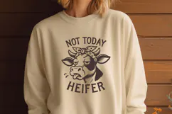 Not Today Heifer SVG PNG | Funny Sassy Cow Farmhouse Design Product Image 3