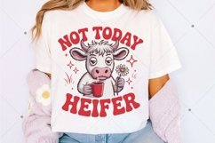 Not Today Heifer PNG, Coffee lover, Highland Cow Png, Funny Product Image 3