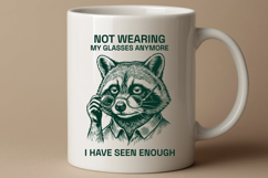 Funny Raccoon SVG Sarcastic Glasses Quote Cut File Product Image 2