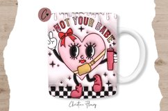 3D Retro Boujee Not Your Babe Inflated Mug Wrap | Valentine Product Image 1