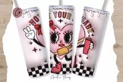 3D Inflated Boujee Not Your Babe Tumbler Wrap PNG Product Image 1