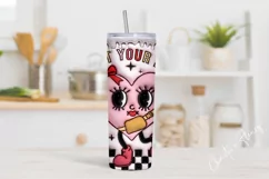 3D Inflated Boujee Not Your Babe Tumbler Wrap PNG Product Image 2
