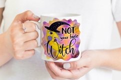 Not Your Basic Witch Print | Halloween Creepy Moon Product Image 3