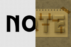 Note 3D editable text effect Product Image 2