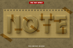 Note 3D editable text effect Product Image 1