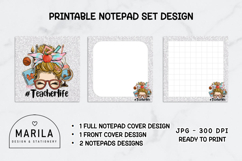 Blonde Messy Bun Teacher Life Notepads Product Image 1