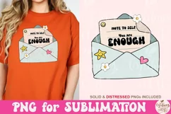 Note to self you are enough png, self love Png Product Image 4