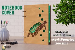 Turtle. Design SVG. Notebook Cover Laser Cut Product Image 1