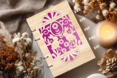 Easter Bunnies Notebook Cover - Laser Cut Template Product Image 1