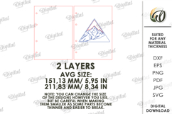 3D Notebook Cover Laser Cut. Notebook Binder SVG Product Image 2