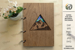 3D Notebook Covers Bundle Laser Cut. Notebook Binder SVG Product Image 6