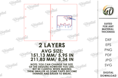 3D Notebook Cover Laser Cut. Notebook Binder SVG Product Image 2