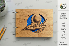 3D Notebook Covers Bundle Laser Cut. Notebook Binder SVG Product Image 10