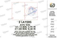 3D Notebook Cover Laser Cut. Notebook Binder SVG Product Image 2