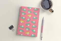 Cozy Fluffy Pom-Pom Slippers Seamless Pattern Product Image 4