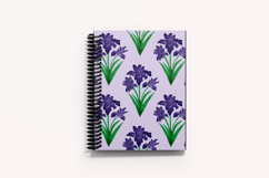 Watercolor Iris Flower Seamless Pattern | Digital Papern Product Image 8