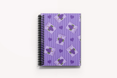 Grapes &amp; Heart Seamless Pattern | Fruit Digital Paper Product Image 5