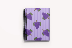 Summer Grapes Seamless Pattern | Fruit Digital Paper Product Image 5