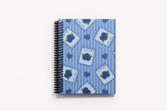 Blueberry &amp; Heart Seamless Pattern | Fruit Digital Paper Product Image 4