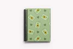 Avocado &amp; Heart Seamless Pattern | Fruit Digital Paper Product Image 4