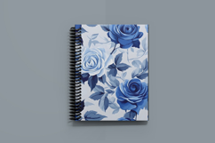 Blue Rose Digital Paper Pattern | Seamless Pattern Product Image 6