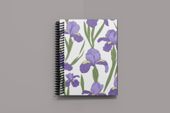 Iris Flower Digital Paper Pattern | Seamless Pattern Product Image 6