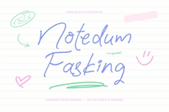 Notedum Fasking - Handwritten Notes Brush Product Image 1