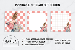 Blonde Teacher Blossom Printable Notepads Product Image 1
