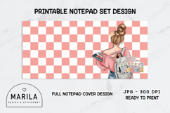 Blonde Teacher Blossom Printable Notepads Product Image 2