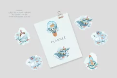 Watercolor printable stickers- for Cricut and Silhouette Product Image 2