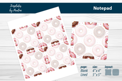 Printable Coffee Counter Note Pad, Donut Notepad Product Image 2